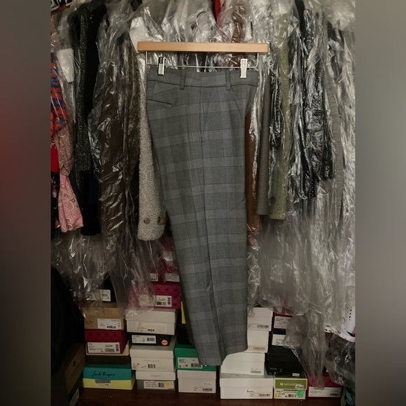 JCrew Plaid Gray Pants - Picture 6 of 6